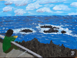 Acrylbild von Los Cancachos, La Palma