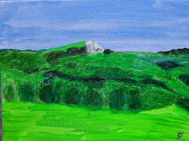 Acrylbild der Milseburg